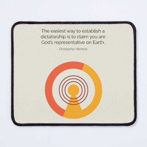 Item preview, Christopher Hitchens Atheism Quote Minimalist Artwork designed and sold by kakarikihill.