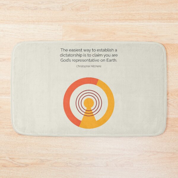 Item preview, Christopher Hitchens Atheism Quote Minimalist Artwork designed and sold by kakarikihill.