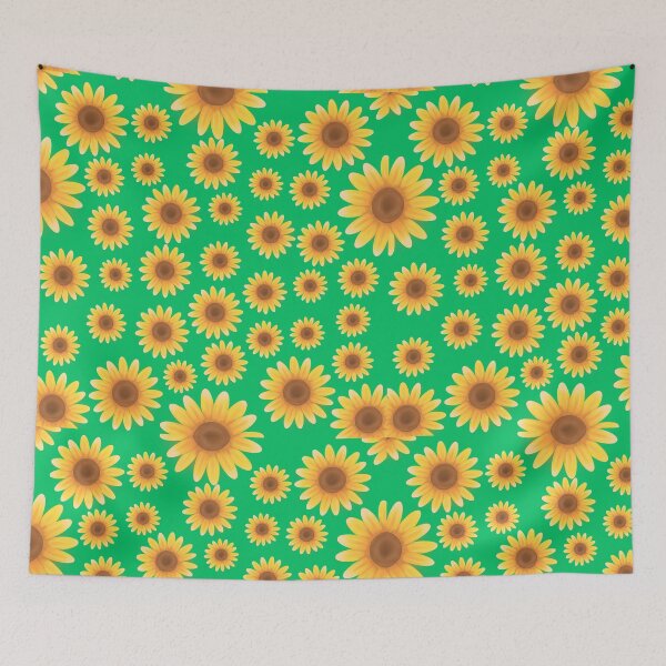 Item preview, Sunflowers and Daisies | Watercolor | Green | Pattern Mouse Pad designed and sold by Suldaanstyle.