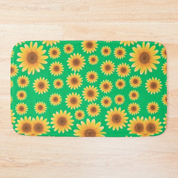Item preview, Sunflowers and Daisies | Watercolor | Green | Pattern Mouse Pad designed and sold by Suldaanstyle.