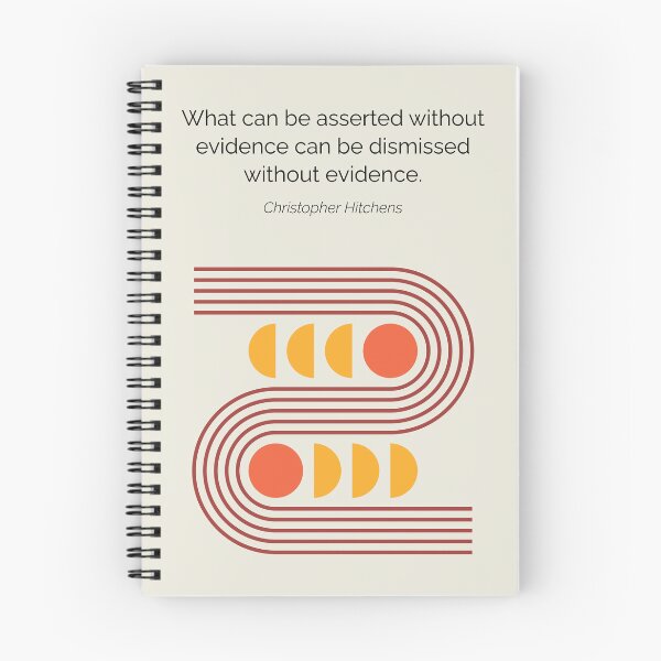 Item preview, Christopher Hitchens New Atheism Quote Minimalist Artwork designed and sold by kakarikihill.