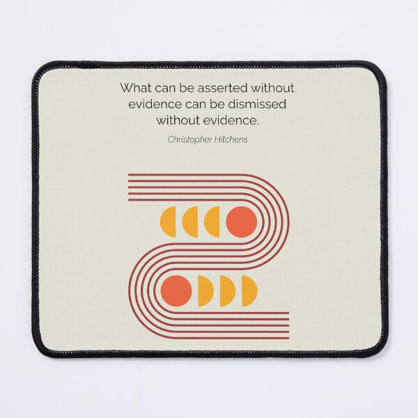 Item preview, Christopher Hitchens New Atheism Quote Minimalist Artwork designed and sold by kakarikihill.