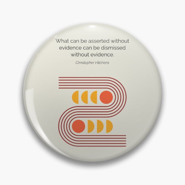 Item preview, Christopher Hitchens New Atheism Quote Minimalist Artwork designed and sold by kakarikihill.
