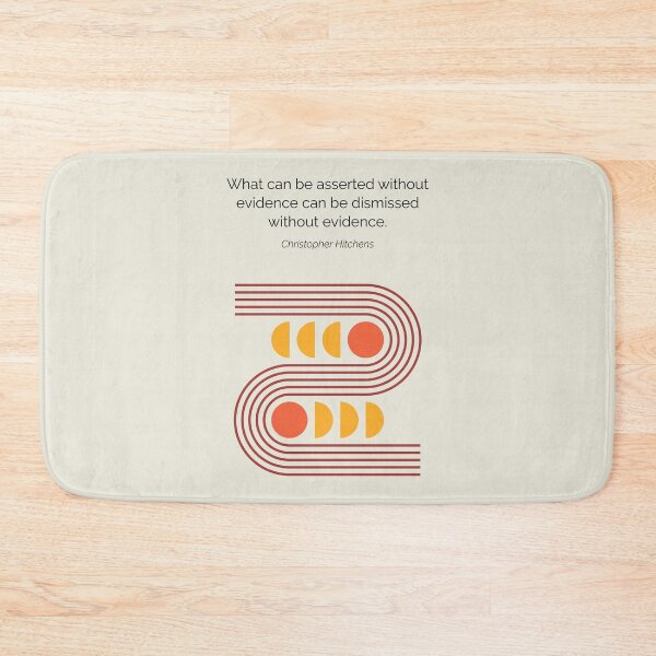 Item preview, Christopher Hitchens New Atheism Quote Minimalist Artwork designed and sold by kakarikihill.