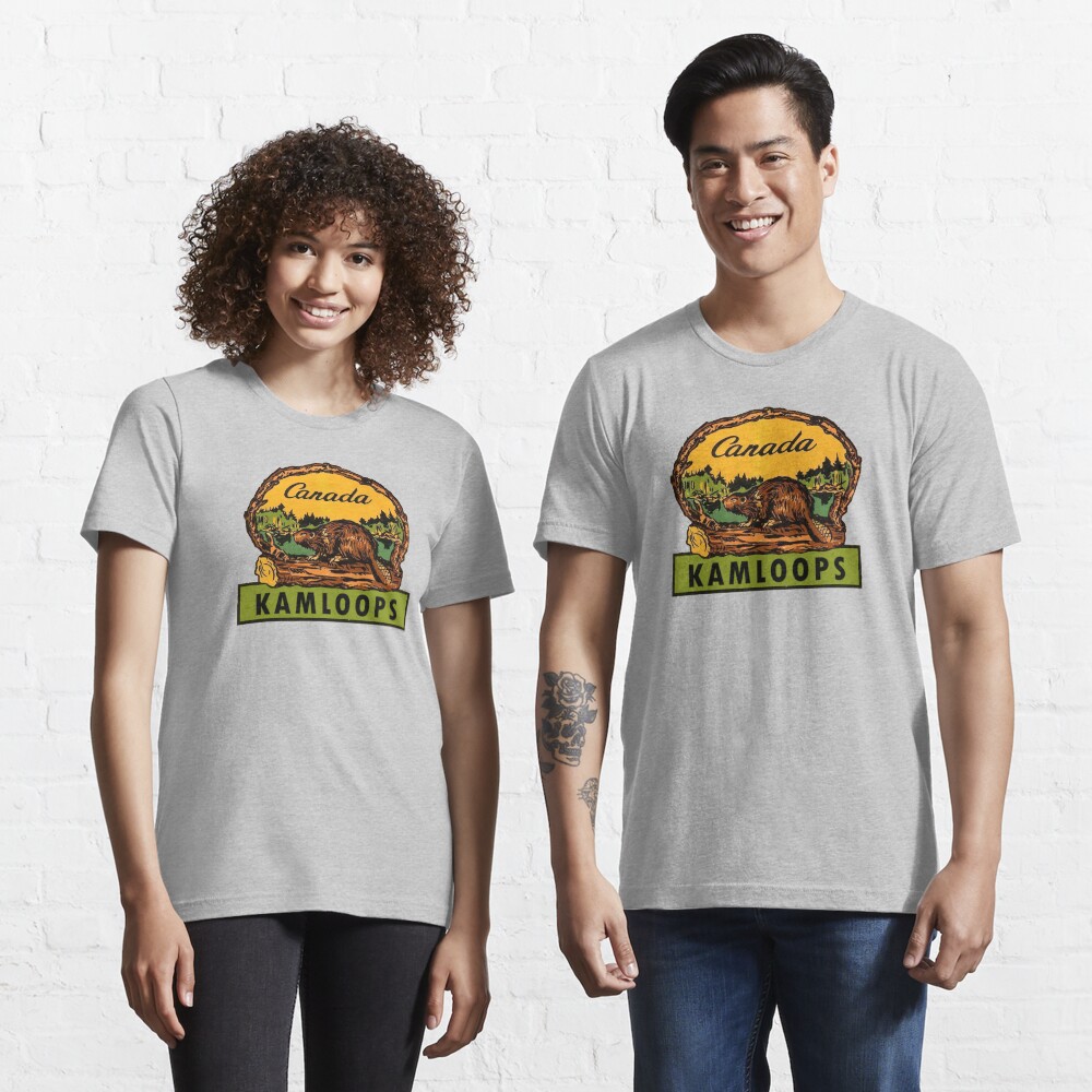 "Kamloops BC Canada Vintage Travel Decal" Tshirt for Sale by hilda74