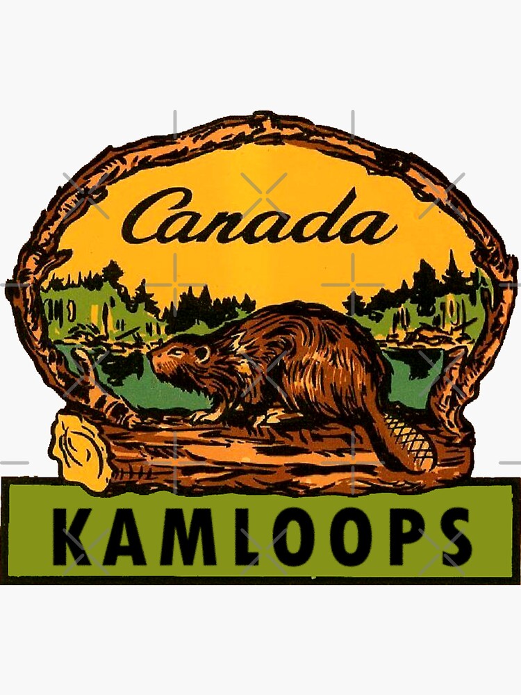 "Kamloops BC Canada Vintage Travel Decal" Sticker for Sale by hilda74