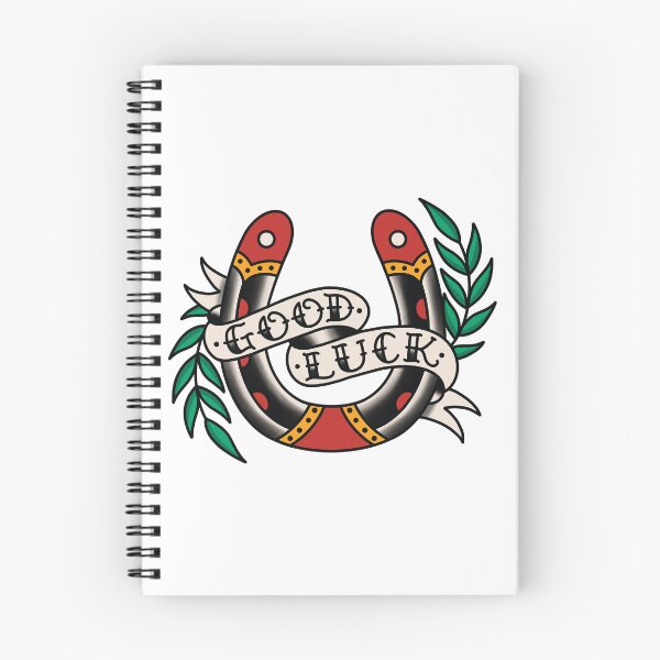 Item preview, Good Luck, lucky horseshoe tattoo designed and sold by SevenRelics.