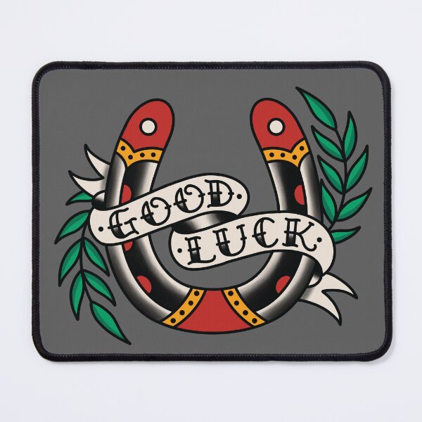 Item preview, Good Luck, lucky horseshoe tattoo designed and sold by SevenRelics.