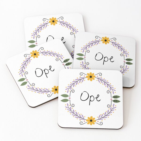 Item preview, “Ope!” Floral Wreath – Midwestern Charm in Bloom designed and sold by KatelynMitalski.