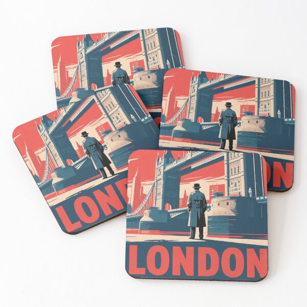 Item preview, London – Retro Travel Art in Hope Style designed and sold by HoopeStylee.