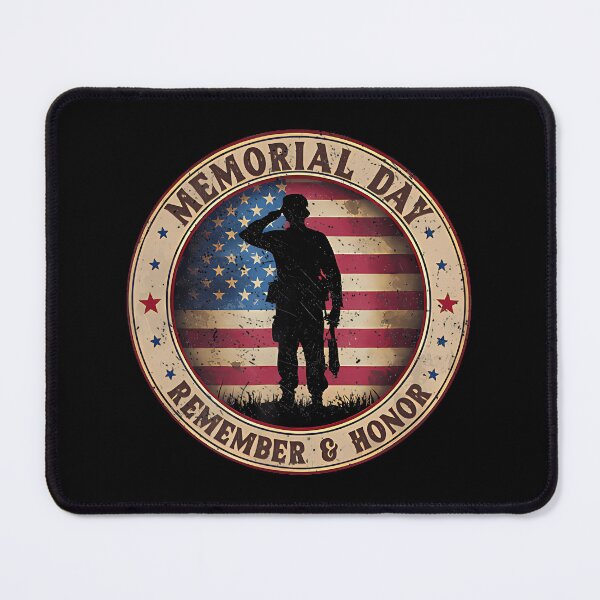 Item preview, Memorial Day American Flag Remember Honor Veterans designed and sold by SteveAllentc.