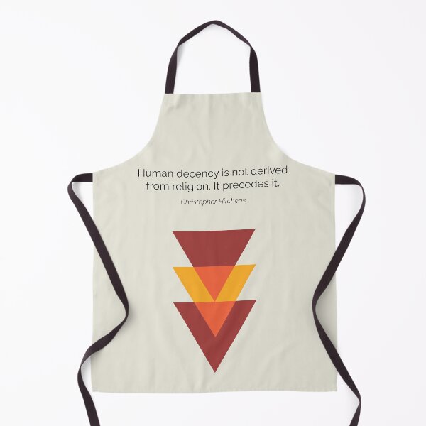 Item preview, New Atheism Christopher Hitchens Human Decency Quote designed and sold by kakarikihill.