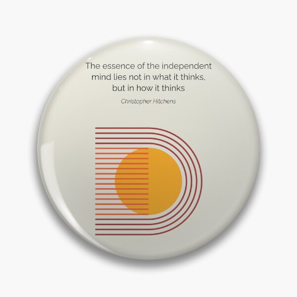 Item preview, Independent Mind Christopher Hitchens Atheist Quote designed and sold by kakarikihill.