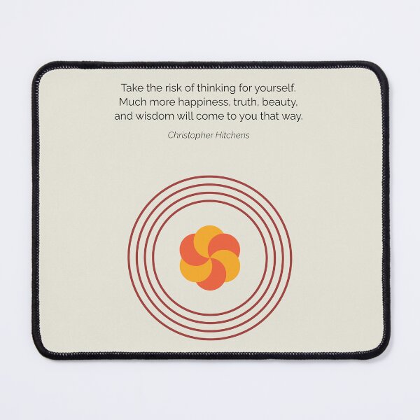 Item preview, Think for Yourself Christopher Hitchens Atheist Quote designed and sold by kakarikihill.