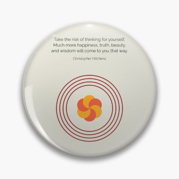 Item preview, Think for Yourself Christopher Hitchens Atheist Quote designed and sold by kakarikihill.