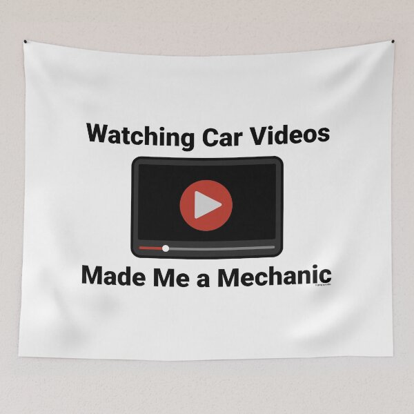 Item preview, Watching Car Videos Made Me a Mechanic designed and sold by Automotive Art by Greg.