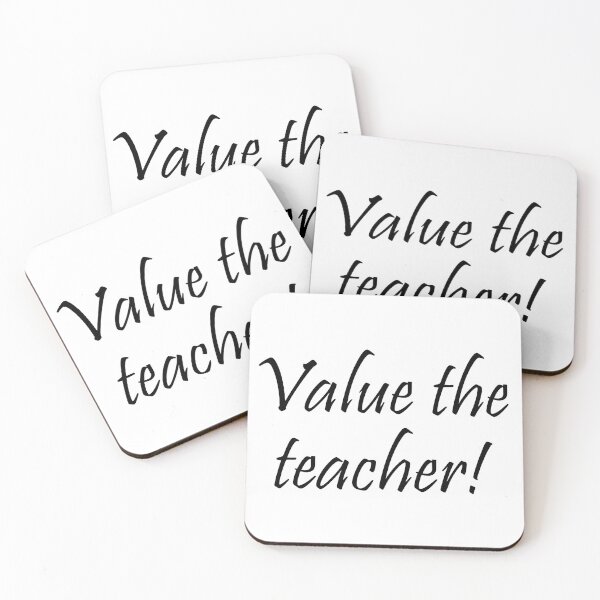 Item preview, Value the teacher designed and sold by Uglyandcute.