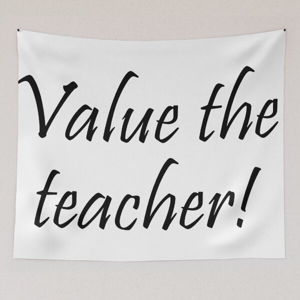 Item preview, Value the teacher designed and sold by Uglyandcute.