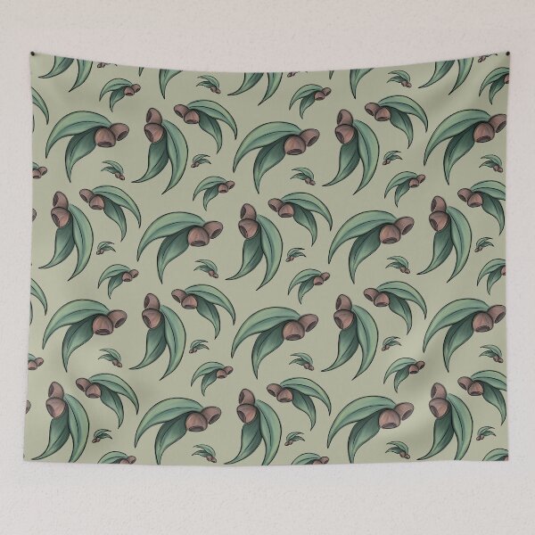 Item preview, Gum Leaf Gum Tree Seamless Pattern designed and sold by imajine.