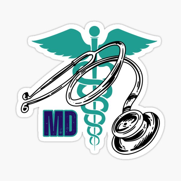 Vista previa del artículo con la obra «Doctor en Medicina MD», diseñado y vendido por TheMysticNook.