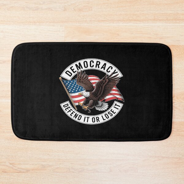 Item preview, Democracy Defend It Or Lose It bald eagle USA flag patriot designed and sold by MAKOPOKOShop.