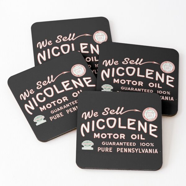 Item preview, Vintage Nicolene Motor Oil - Guaranteed 100% Pennsylvania Pure designed and sold by QuayTradingCo.