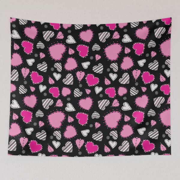 Item preview, Hearts, Swirls, Dots and Stripes designed and sold by Dora Yvonne Textiles.