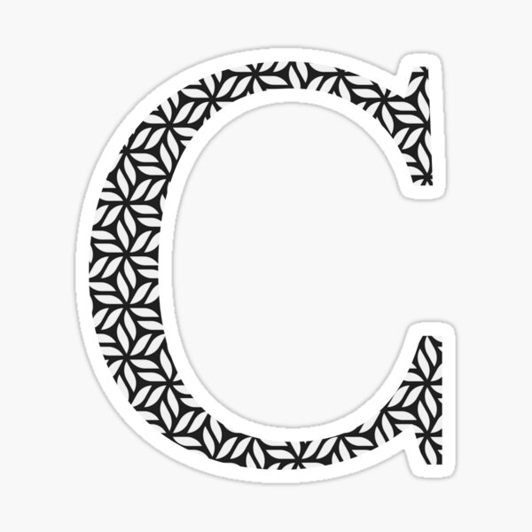 Item preview, Letter C designed and sold by SwiftStickerz.