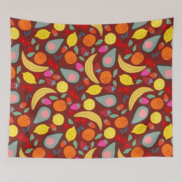 Item preview, Colorful Hand-Drawn Fruit Pattern designed and sold by Suldaanstyle.