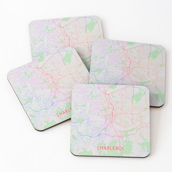 Item preview, Charleroi City Map of Hainaut, Belgium - Colorful designed and sold by deMAP.