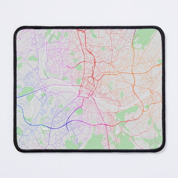 Item preview, Charleroi City Map of Hainaut, Belgium - Colorful designed and sold by deMAP.