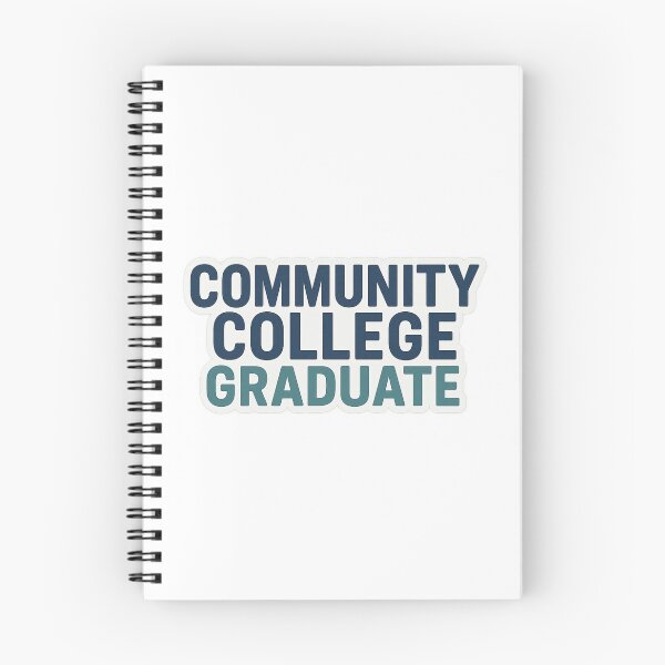 Item preview, Community College Graduate – Bold Typographic Design | Blue & Teal designed and sold by recklesssupply.