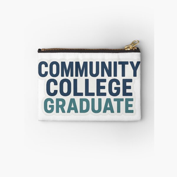 Item preview, Community College Graduate – Bold Typographic Design | Blue & Teal designed and sold by recklesssupply.