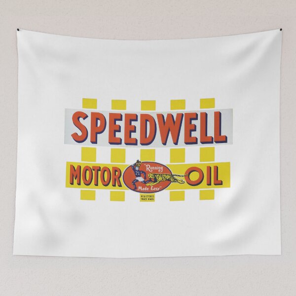 Aperçu de l'œuvre Huile moteur Speedwell Vintage - Fonctionnement simplifié créée et vendue par QuayTradingCo.