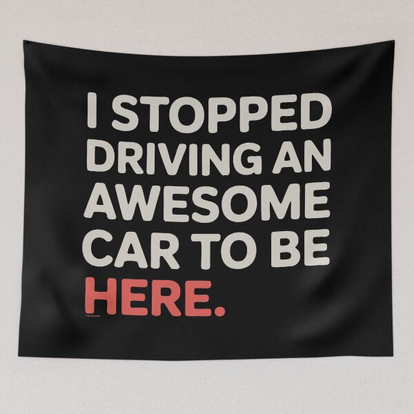 Item preview, I Stopped Driving An Awesome Car To Be Here designed and sold by Automotive Art by Greg.