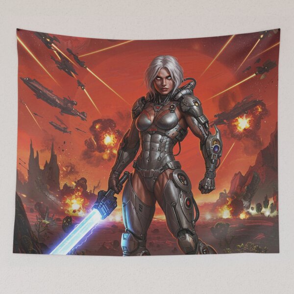 Item preview, Galactic Steel Star Warrior designed and sold by JonelleTshirts.