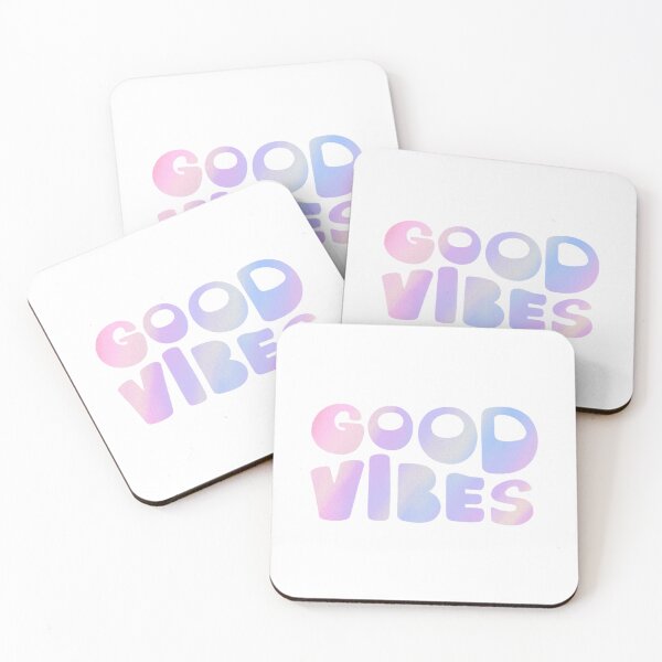Item preview, Good Vibes Bubble Lettering – Fun and Groovy Positive Design designed and sold by Blueprint&co.