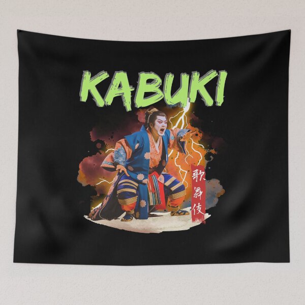 Item preview, Kabuki Actor with Thunder designed and sold by JAPANESE FAVORITES.