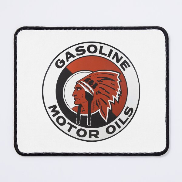 Item preview, Vintage Red Indian Gasoline & Motor Oils designed and sold by QuayTradingCo.