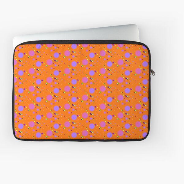 Item preview, Ultra bright dot circle pattern | vibrant orange violet circles designed and sold by lausn.