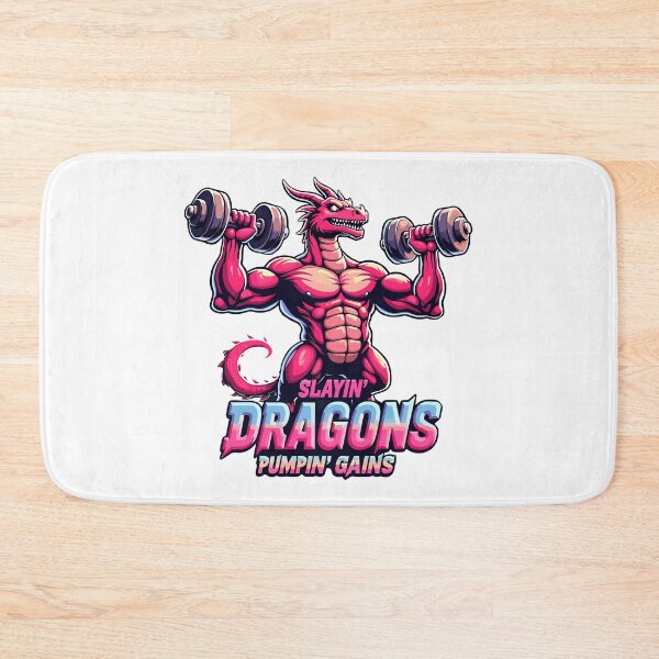 Item preview, Slayin' Dragons – Pumpin' Gains! designed and sold by BeamiCreations.