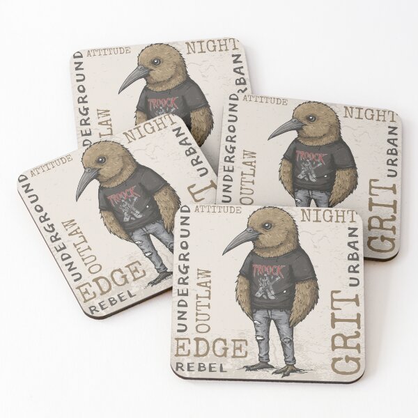 Item preview, Cool Kiwi Bird Rocker Style designed and sold by KiwiRider.