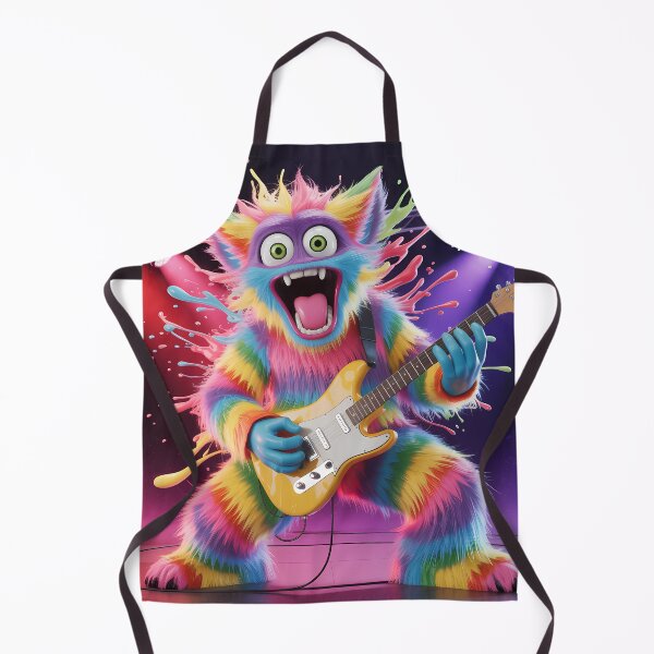 Item preview, Rainbow Rock Monster | Furry Guitar Hero Beast designed and sold by NovaProArt.