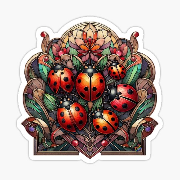 Item preview, Glass Garden Ladybug designed and sold by CAutumnTrapp.