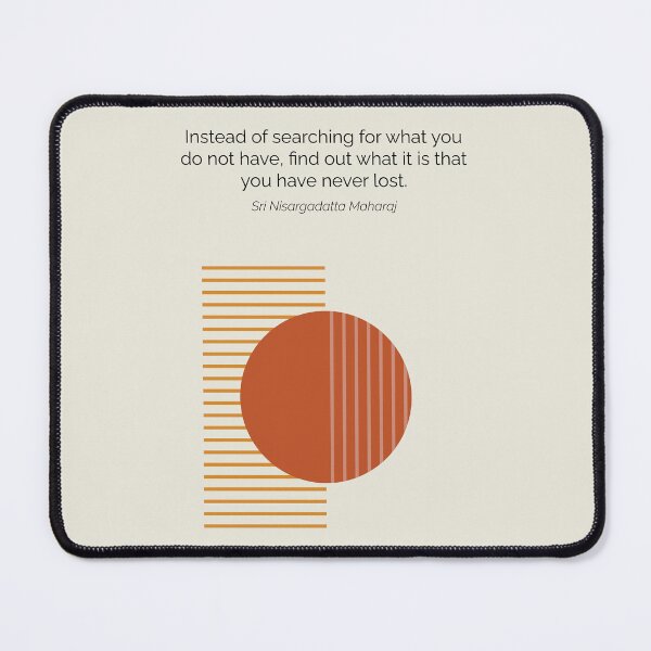 Item preview, Nisargadatta Maharaj Never Lost Philosophy Hinduism Quote Artwork designed and sold by kakarikihill.