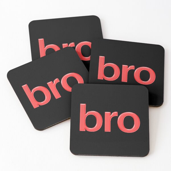 Item preview, bro in red simple minimal typography designed and sold by Memes N Lore .