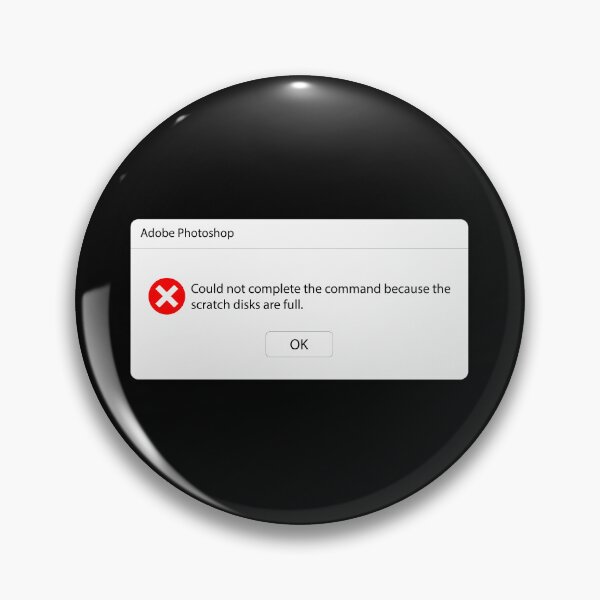 Item preview, Scratch Disks Full – Photoshop Error Popup designed and sold by BlendArts.