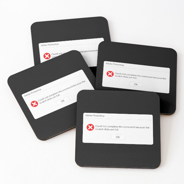 Item preview, Scratch Disks Full – Photoshop Error Popup designed and sold by BlendArts.