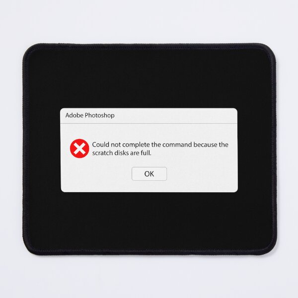 Item preview, Scratch Disks Full – Photoshop Error Popup designed and sold by BlendArts.