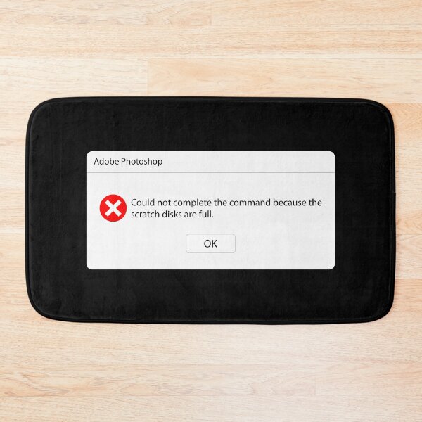 Item preview, Scratch Disks Full – Photoshop Error Popup designed and sold by BlendArts.